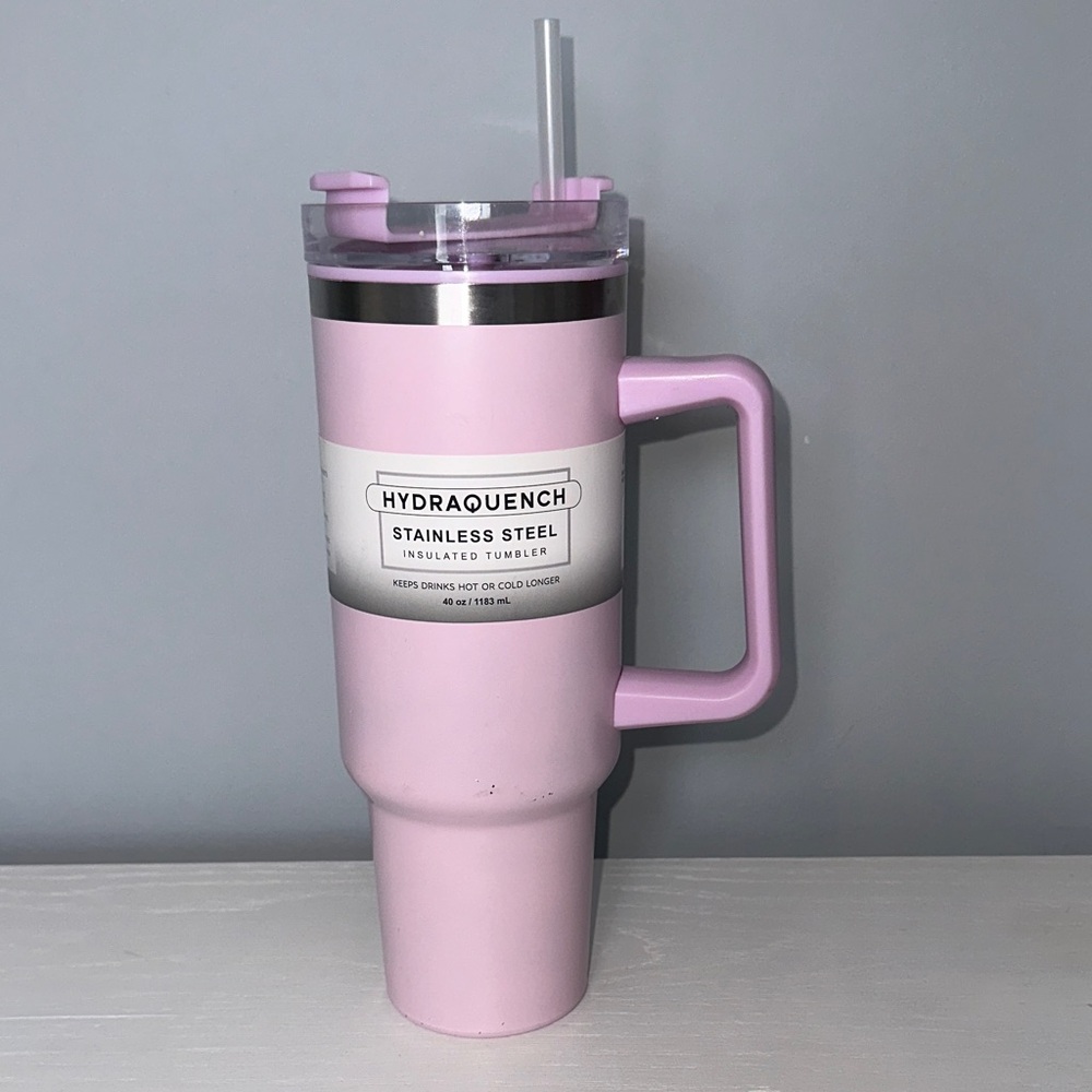 HydraQuench Pink Stainless Steel Tumbler - Picture 1 of 8